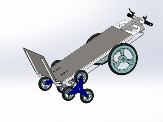 电动爬楼助力车结构设计含三维二维说明书缩略图